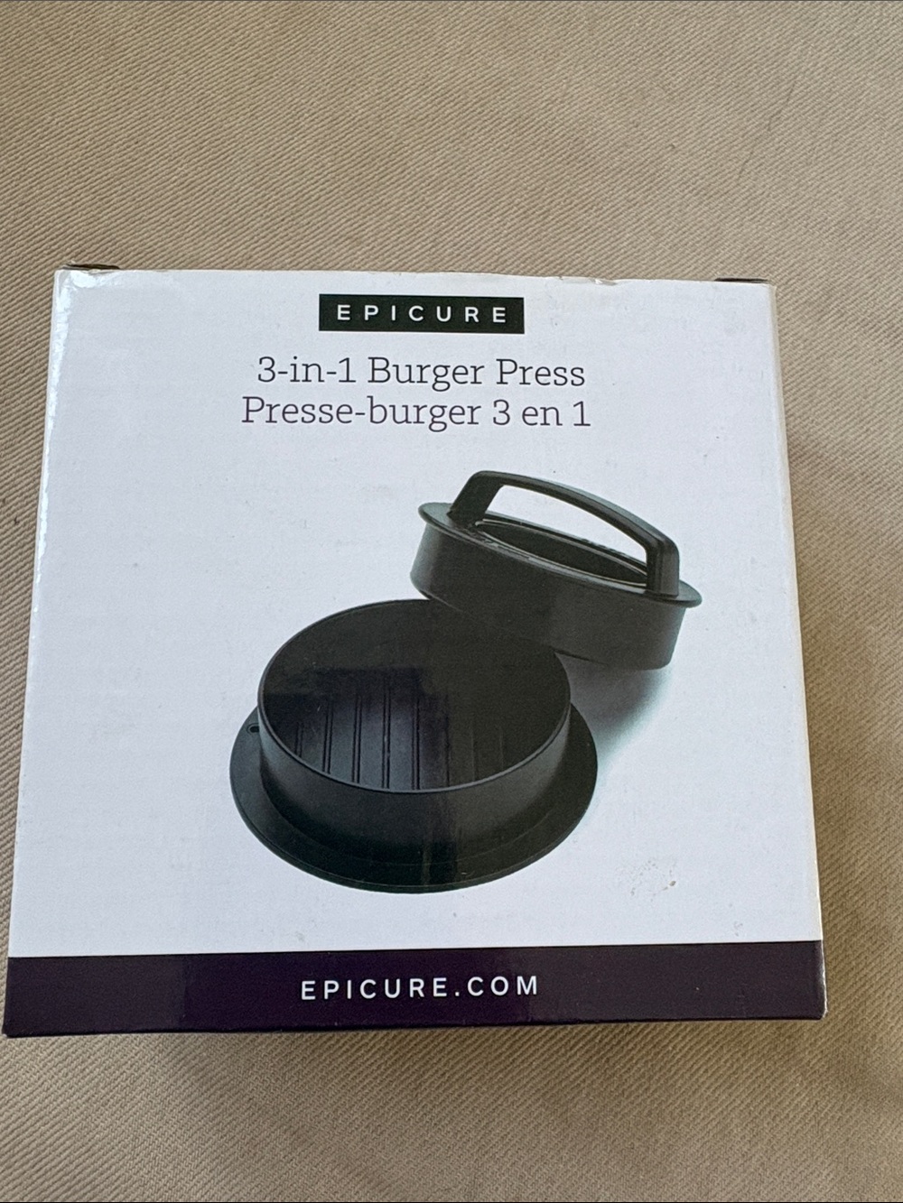 Epicure 3-in-1 Burger Press - Black